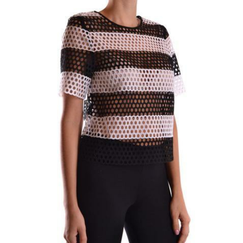 Black and White Michael Kors Crop Top